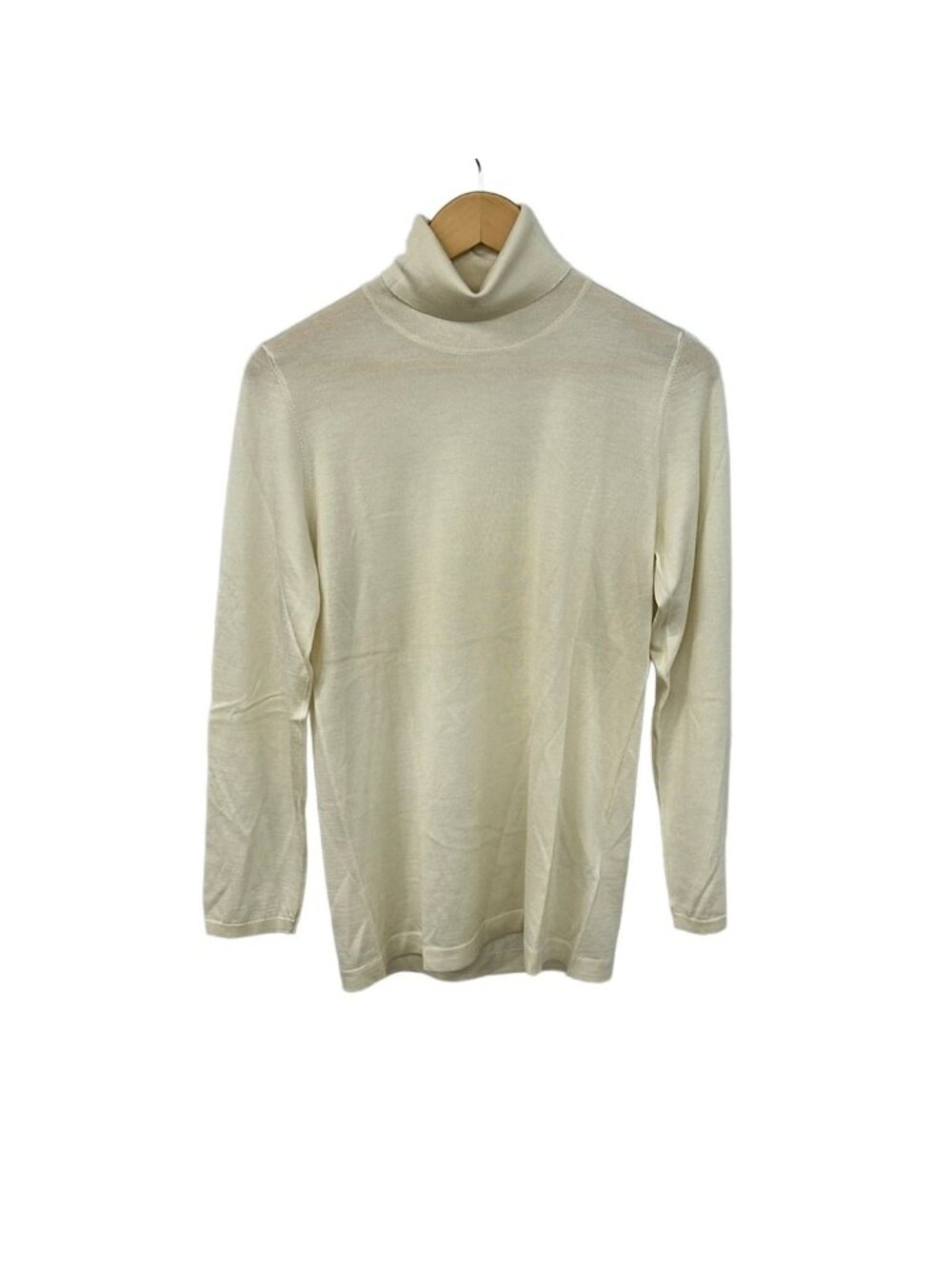 Brunello Cucinelli Long Sleeve Sweater XL Ivory Turtleneck Cashmere XXL